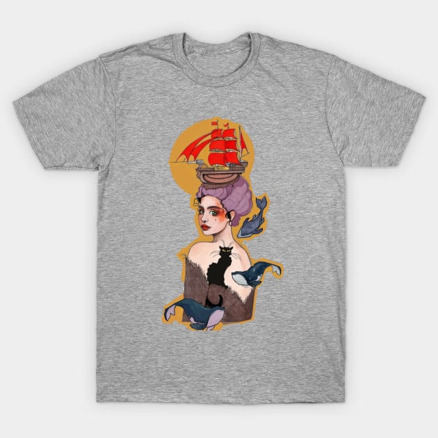 Sea Girl T-Shirt by TatianaBS